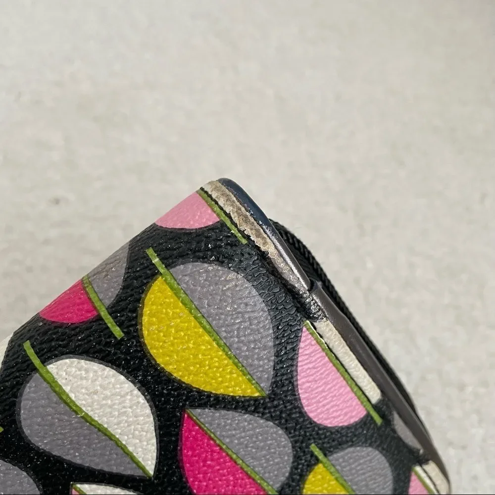 Vera Bradley Moon Blooms Faux Leather Zip Around Wallet Fall 2014 Leaves - Picture 6 of 8